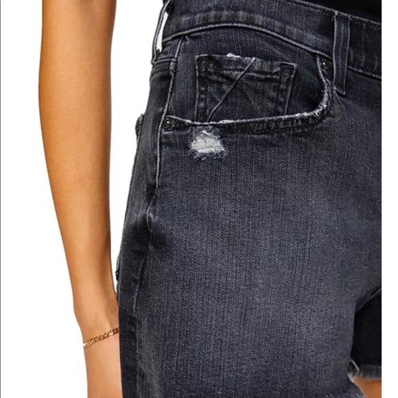 7 For All Mankind NWOT Monroe High Rise Cut off Jeans short - Picture 3 of 7